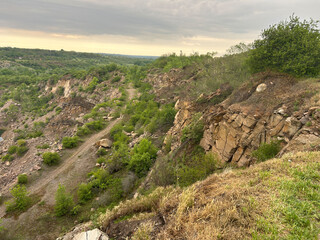 the beauty of nature and the high hill