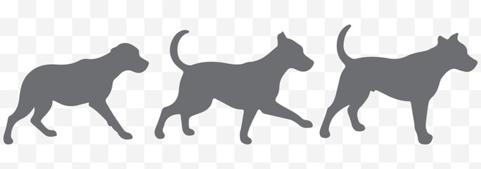 Dogs silhouette vector illustration eps 10