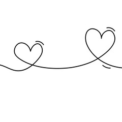 Heart Line Art