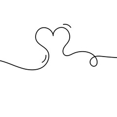 Heart Line Art