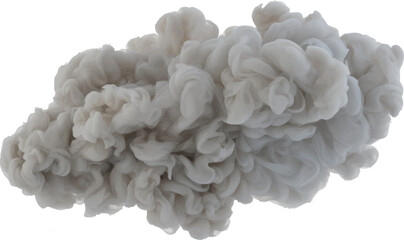 a cloud of white smoke is shown on a white background