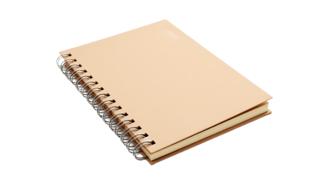 Spiral Notebook PNG – Lined Notebook Clipart with Transparent Background for School, Office & Digital Planner Designs

