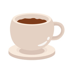 A well designed 2d icon featuring tea cup