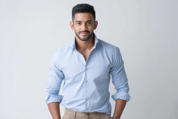 Fototapeta premium young handsome man in formal shirt