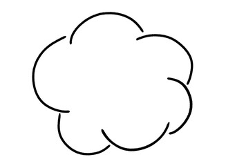 手書き吹き出し シンプル