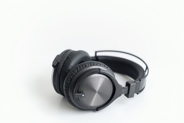 High-quality headphones on a white background. Headphone product photo
