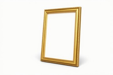 Gold Picture Frame isolated on white background