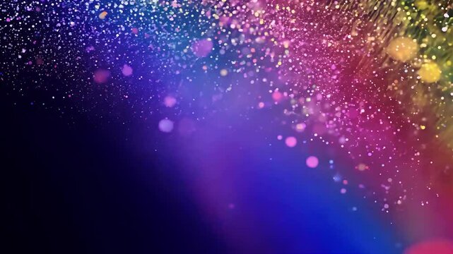 stunning vertical video capturing explosion vividly colorful particles streaming viewer creating mesmerizing abstract motion effect perfect looping animations
