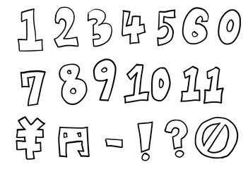 数字イラストセット