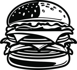 Crispy Fried Chicken Leg with Artistic White Line Overlay on Beige Background