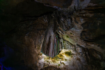 stalactite in the cave
