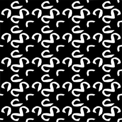 Vector monochrome seamless pattern. Abstract texture for fabric print, card, table cloth, furniture, banner, cover, invitation, decoration, wrapping.seamless repeating pattern.Black and white color.