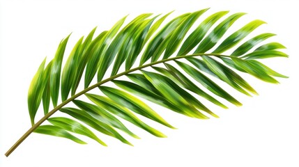 Obraz premium Vibrant palm leaf illustration