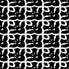 Vector monochrome seamless pattern. Abstract texture for fabric print, card, table cloth, furniture, banner, cover, invitation, decoration, wrapping.seamless repeating pattern.Black and 
white color.