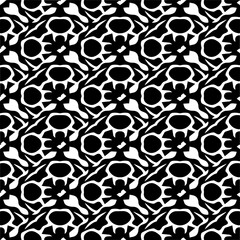 Vector monochrome seamless pattern. Abstract texture for fabric print, card, table cloth, furniture, banner, cover, invitation, decoration, wrapping.seamless repeating pattern.Black and white color.