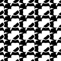 Vector monochrome seamless pattern. Abstract texture for fabric print, card, table cloth, furniture, banner, cover, invitation, decoration, wrapping.seamless repeating pattern.Black and white color.
