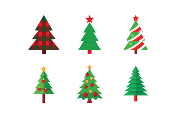 Christmas Tree Vector Collection for Holiday Designs