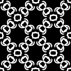 Vector monochrome seamless pattern. Abstract texture for fabric print, card, table cloth, furniture, banner, cover, invitation, decoration, wrapping.seamless repeating pattern.Black and white color.