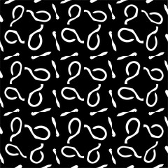 Vector monochrome seamless pattern. Abstract texture for fabric print, card, table cloth, furniture, banner, cover, invitation, decoration, wrapping.seamless repeating pattern.Black and 
white color.