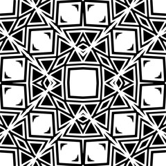Vector monochrome seamless pattern. Abstract texture for fabric print, card, table cloth, furniture, banner, cover, invitation, decoration, wrapping.seamless repeating pattern.Black and white color.