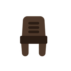 wooden chair flat icon