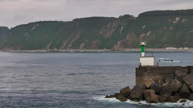 Barra de San Esteban en Muros de Nalon, Asturias
