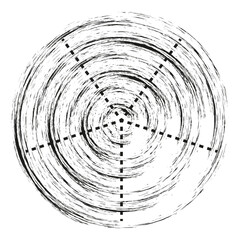 Abstract spiral pattern. Concentric line design. Hypnotic circle vector. Dynamic motion graphic.