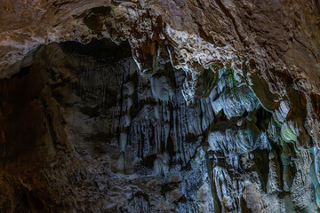 stalactite in the cave