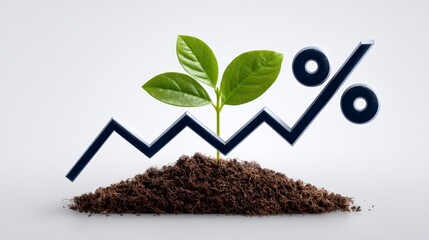 Business Growth and Rising Profit Margins ? ? ? Visualizing Financial Success with Increasing Percentage Rates. Boosting revenue and enhancing profitability a data driven approach