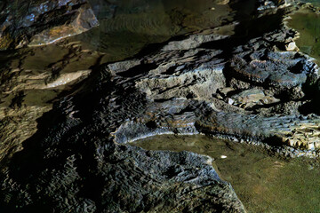 Obraz premium stalagmite in the cave