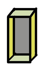 blank billboard isolated on white