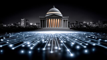 Digital Government Memorial Modern Governance Technology Digital Transformation of Public Administration Data Security. Enhancing public sector efficacy via innovative technology