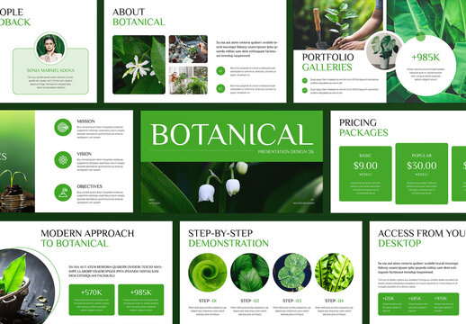 Natural Botanical Presentation Template