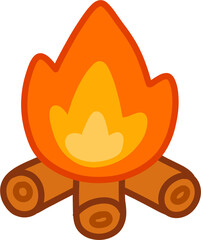 Campfire Illustration