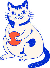 Obraz premium cat vector
