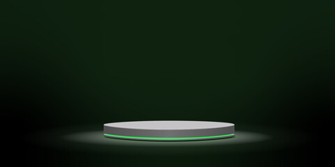 Minimal 3D Podium with Light and Gradient Background