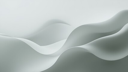 Obraz premium Abstract gray wave background design elegant minimalist smooth curves