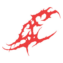 Necro Neotribal Red Tattoo Element Desiign