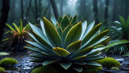 Fototapeta premium Alcantarea imperialis is a bromeliad species in the Alcantarea genus.