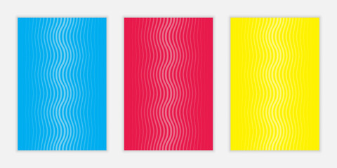 Abstract Wavy Stripped Line Background. Editable Vector Background