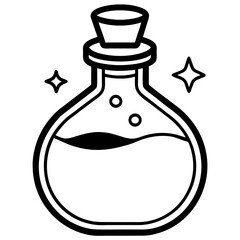 Lab Flask Icon Vector Set