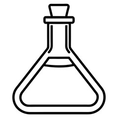 Lab Flask Icon Vector Set