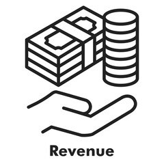 Revenue Outline Icon