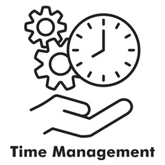 Time Management Outline Icon