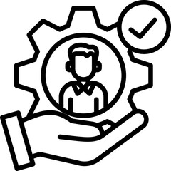Employee Retention line icon