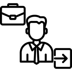 Internal Job line icon