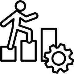 Leadership Development line icon