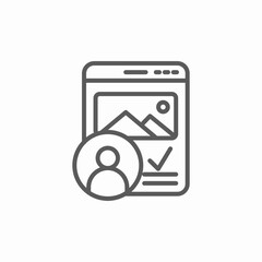 progile check icon sign vector