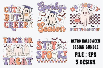 Art & Illustration, retro halloween sublimation design bundle png design ,svg,png,eps,dxf,pdf,bundle
