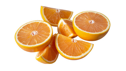 Fototapeta premium orange slices on white